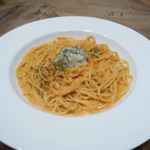 ずわい蟹のトマトクリームスパゲッティ