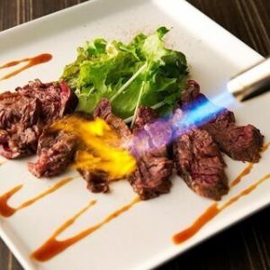 10-second grilled skirt steak