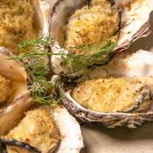 Oyster gratin (1 piece)