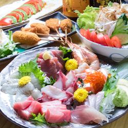 Perfect for all kinds of banquets! Course meals starting from 3,500 yen♪ You can also add all-you-can-drink for an additional 1,500 yen!