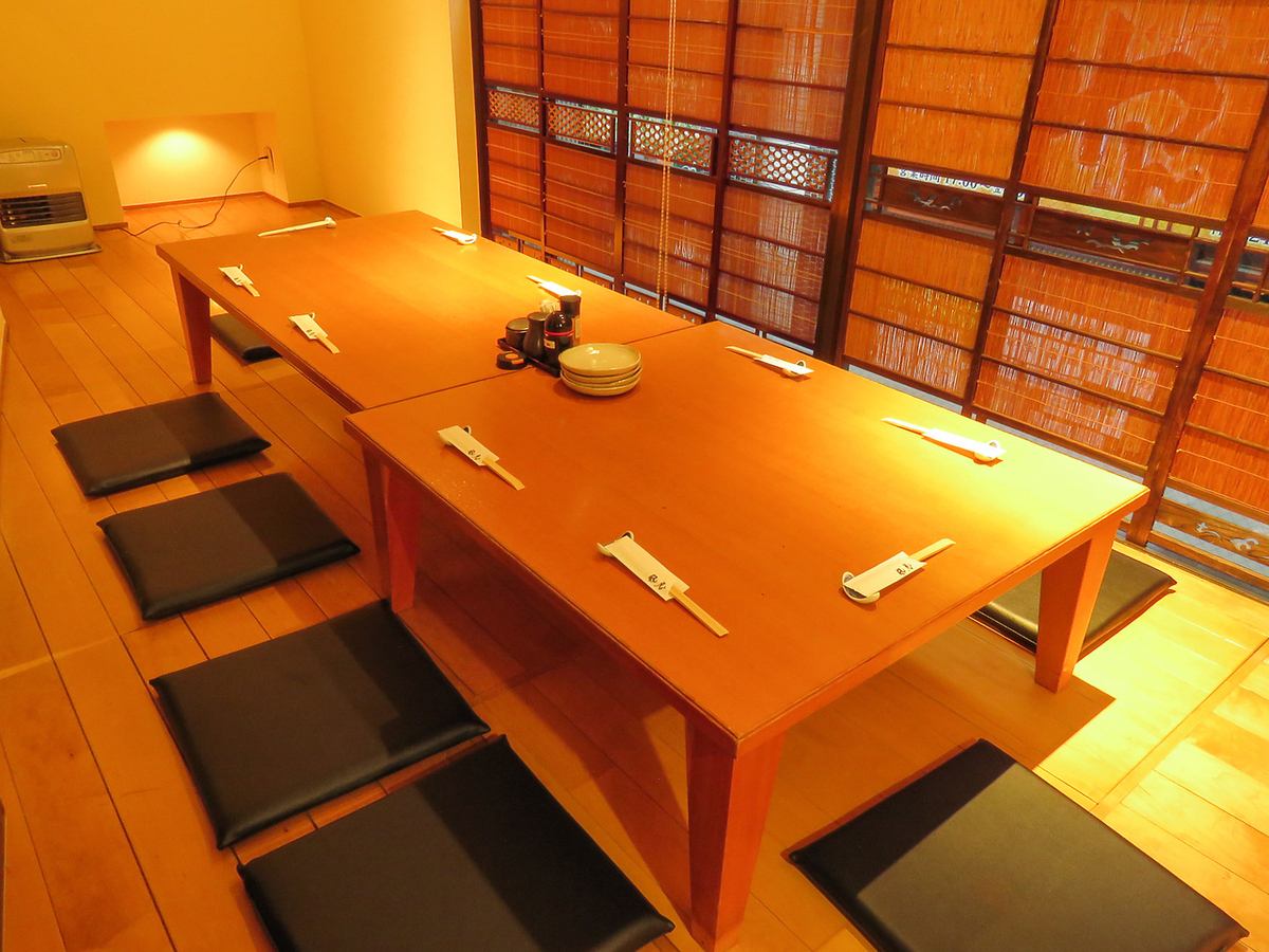 テーブル個室・座敷個室・掘りごたつ個室をご用意。宴会にも◎