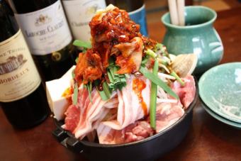 [.★Kimchi or hormone hotpot + artisan sushi 2,500 yen (tax included) hotpot course (6 dishes)★.】