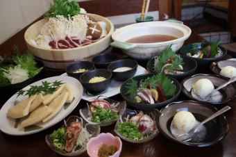 [.★Hot pot course of your choice + 4,400 yen (tax included) made by a sushi chef (6 dishes + 2 hours of all-you-can-drink included)★.】