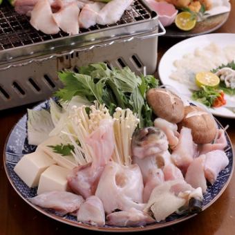 [.★Blowfish hot pot course for 6,800 yen (tax included) (includes 6 dishes + 2 hours of all-you-can-drink)★.】