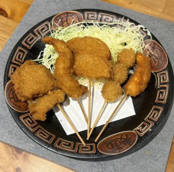 串カツ盛り合わせ5種