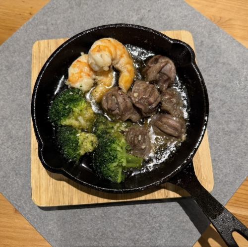 バケット付きアヒージョ