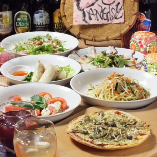 全6品【2H飲み放題付】やんつぇコース3900円♪人気のメニューを集めたコース!宴会/女子会に