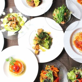 宴会・貸し切りプラン♪コース料理＆生ビール付き飲み放題4,480円 