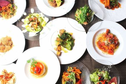 宴会・貸し切りプラン♪コース料理＆生ビール付き飲み放題4,480円 