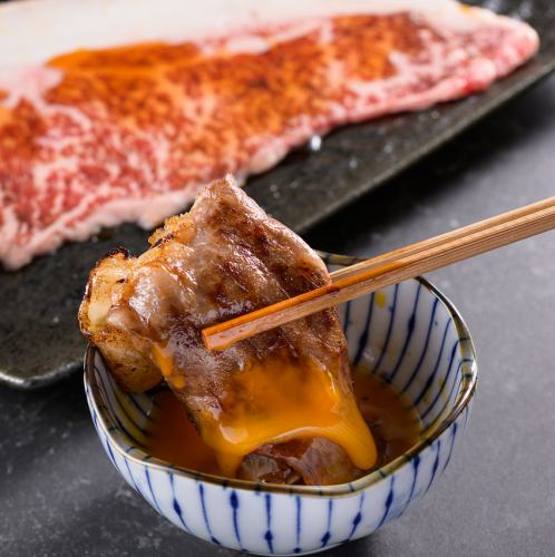 和牛サーロインの焼きすき