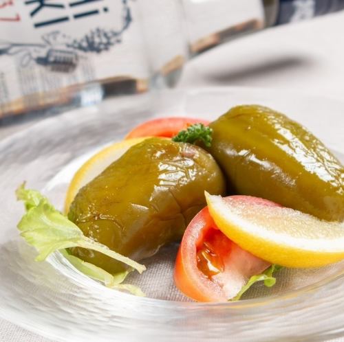 Biber Dolmaピーマンのピラフ詰め
