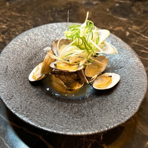 小長井産あさり(酒蒸し、バター焼)