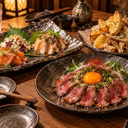 ★僅限晚上8:30後★ [YO-IN] 包廂派對套餐 / 三道菜 + 120分鐘暢飲 3,000日元