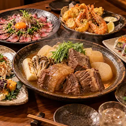 【馳走-CHISO-】 名物肉おでんを味わう/全6品＋120分飲み放題 5,500円