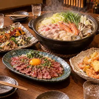【KAEN】主菜任选/共6道菜+120分钟畅饮,5500日元