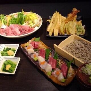【飲み放題2時間付き】4500円コース★飲み放題生ビール(キリン一番搾り)日本酒(八海山・剣菱)