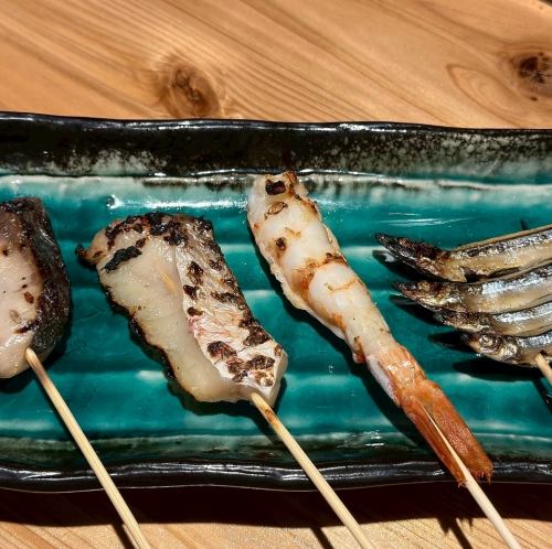 魚串盛り合わせ4種