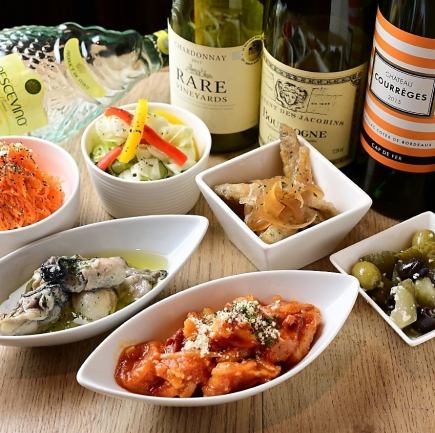 【송년회】전 9품♪ 베이직 플랜〈2시간 음료 무제한 5,500엔〉+750엔으로 1시간 연장 OK