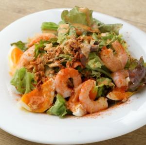 虾仁科布沙拉