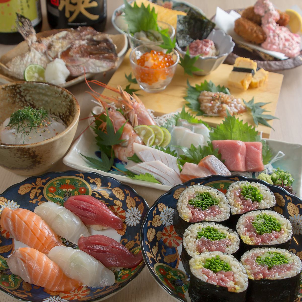 こだわりの海鮮を中心とした贅沢コース!