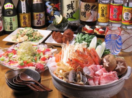 Perfect for year-end parties [Winter limited course] A warming hot pot course using seasonal ingredients and Okinawan creative cuisine made with luxurious ingredients