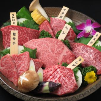 [Specialty platter] with fillet 6 kinds of specially selected Wagyu beef ~Lean meat, marbled meat, fillet~ 580g/680g