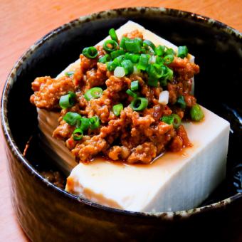 Meat miso yakko