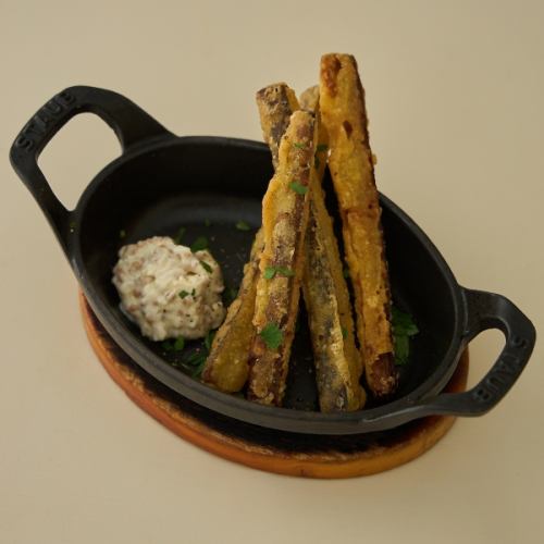 Burdock fritters from Wada Farm in Obihiro, Hokkaido