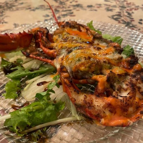 Oven-baked lobster (half)