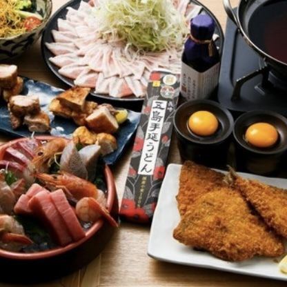 A luxurious course where you can taste local ingredients from Nagasaki and fresh fish delivered directly from the Goto Islands