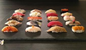 [Lunch] ≪Hayabusa≫ Dessert included ♪ 5 dishes in total ◎ Omakase course to enjoy Edomae sushi 6,600 yen (tax included)