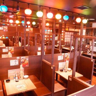 A popular izakaya bar with a maximum of 70 people and a maximum of 230 seats!