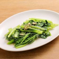 小松菜のにんにく炒め