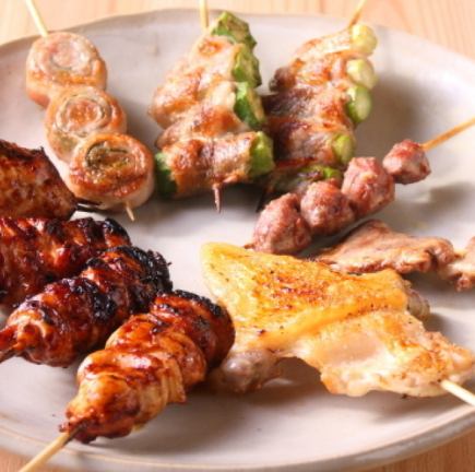 E【生ビール付き3時間飲み放題】炭火焼き鳥・秘伝だしおでん食べ放題コース【4280円→3280円】