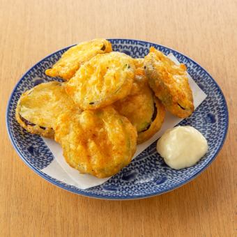 茄子とズッキーニの唐揚げ　カレー風味