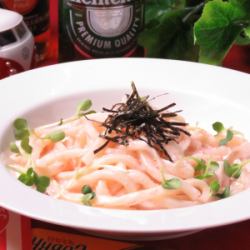 明太クリームうどん