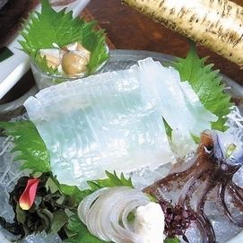 Live squid platter