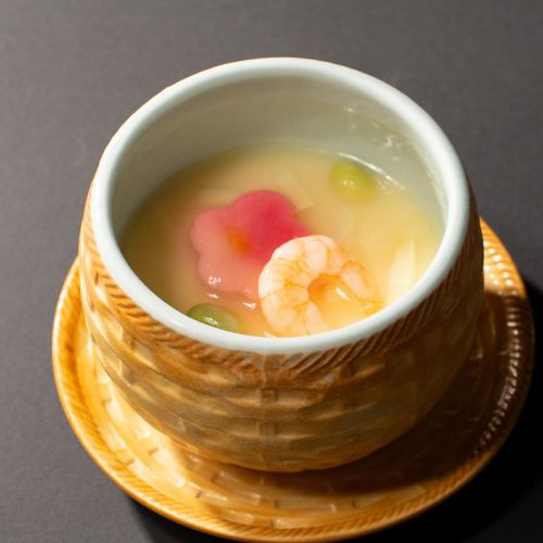 Chawanmushi at a sushi restaurant