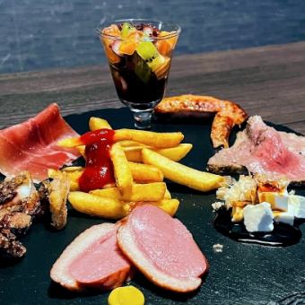 Includes 2 hours of all-you-can-drink! One-plate menu♪ [Hors d'oeuvre plate] 4,000 yen (tax included) (8 dishes)