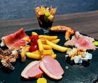 Includes 2 hours of all-you-can-drink! One-plate menu♪ [Hors d'oeuvre plate] 4,000 yen (tax included) (8 dishes)