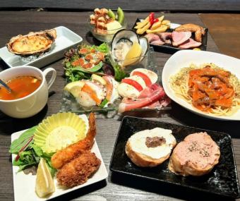 Our basic course! Includes 2 hours of all-you-can-drink! Fourth Generation [Sky Course] 6,500 yen (8 dishes, 16 items)