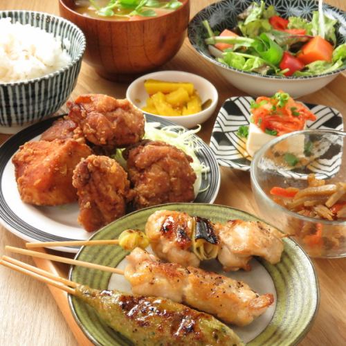 Awaji-dori Yakitori & Selectable Side Dish Set Meal
