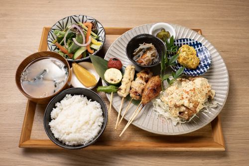 Awaji-dori yakitori & side dish set meal