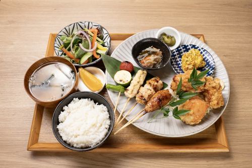 Awaji-dori yakitori & side dish set meal