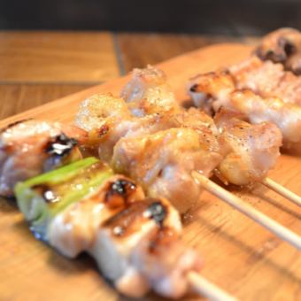 [Yakitori course] Recommended for those who want to eat a lot of yakitori! The volume is also ◎ 4,500 yen with 9 dishes and 2 hours all-you-can-drink