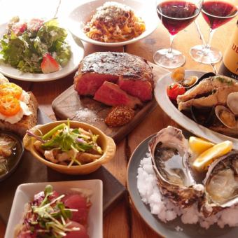 【Hiroshimaコース】広島の旨いを炭焼きで満喫★90分飲み放題付5,500円(全10品)