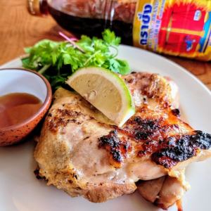 鳥取県産　大山鶏モモ肉　炭焼きステーキ