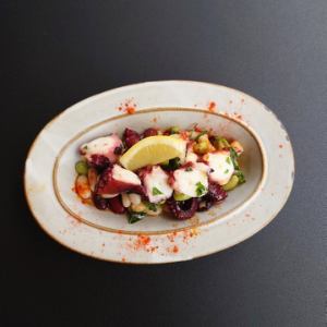 タコと豆のマリネ　イタリアンレモン風味