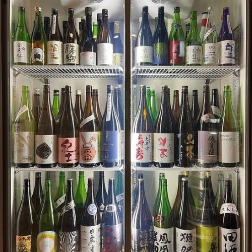 約30種類の日本酒を飲み放題で♪