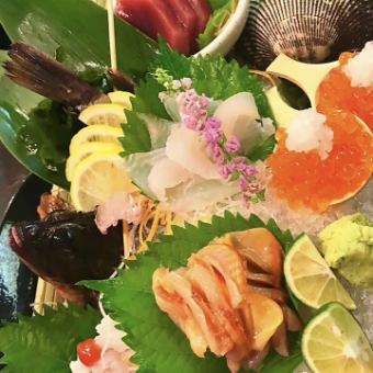 [8 seasonal omakase dishes made by the owner] Omakase course + all-you-can-drink 6,000 yen (tax included)